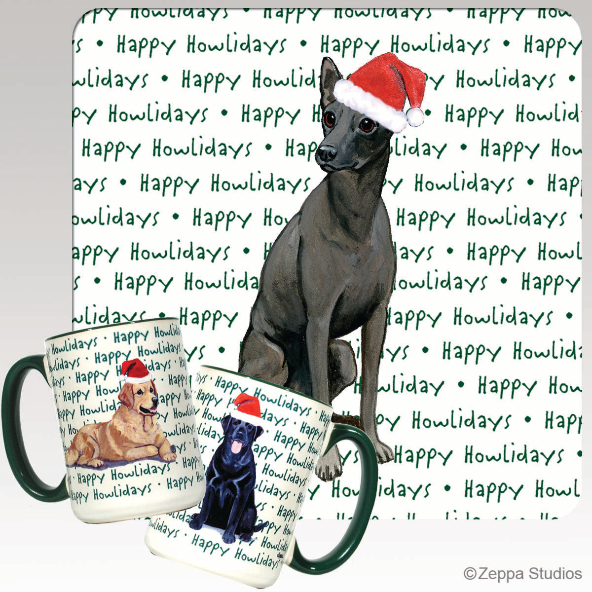 Xoloitzcuintli Christmas Mugs