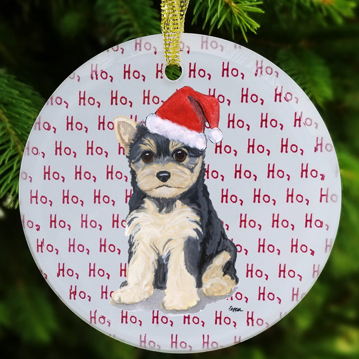 Yorkshire Terrier Christmas Ornaments