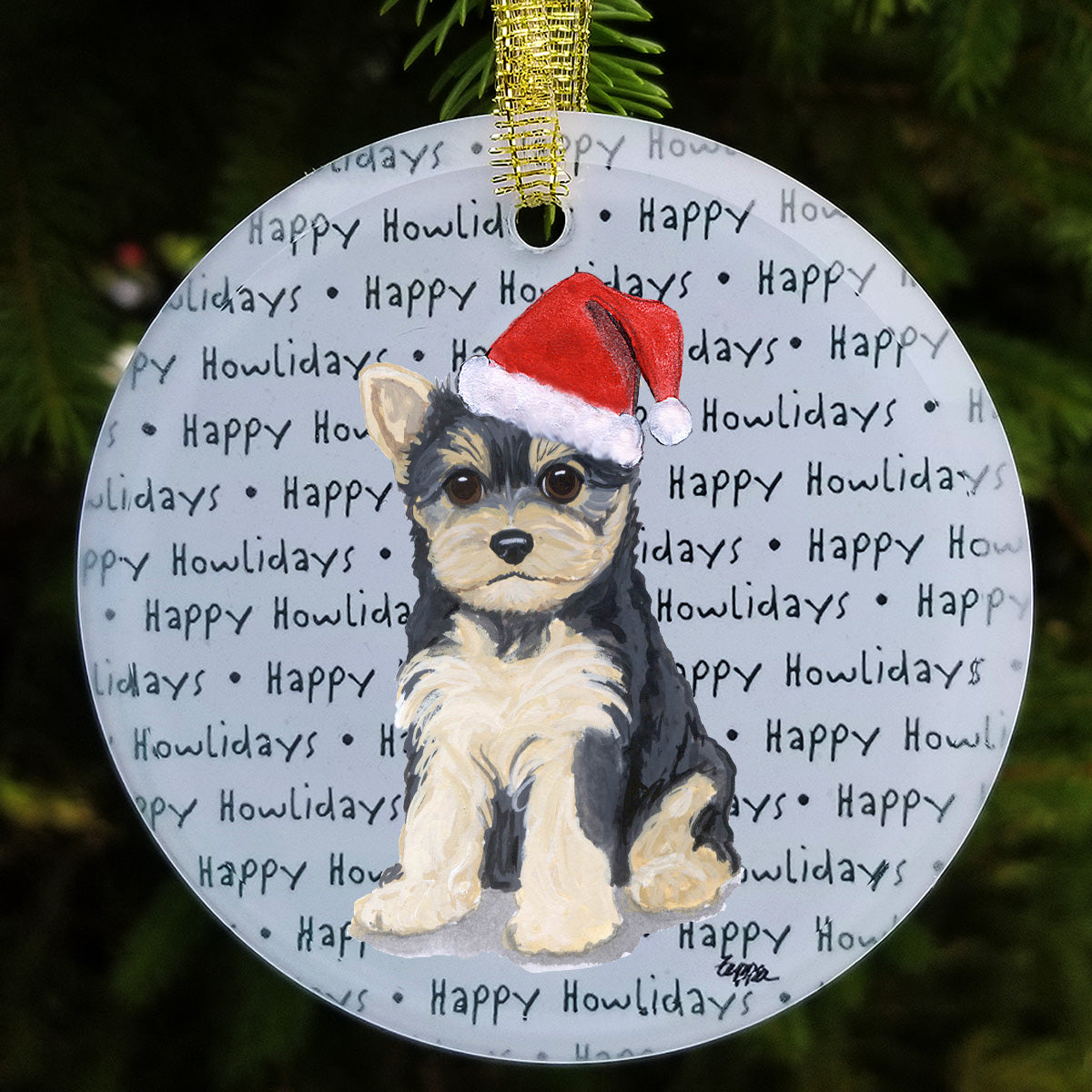 Yorkshire Terrier Christmas Ornaments