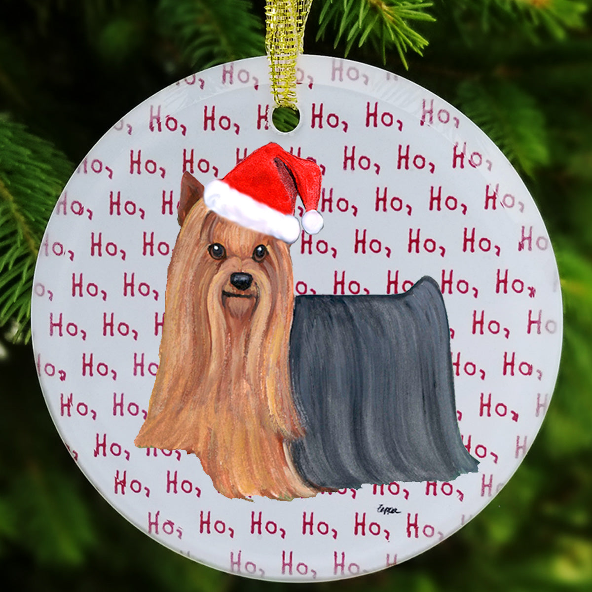Yorkshire Terrier Christmas Ornaments
