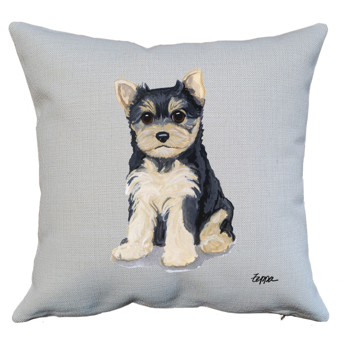 Yorkshire Terrier Puppy Throw Pillow