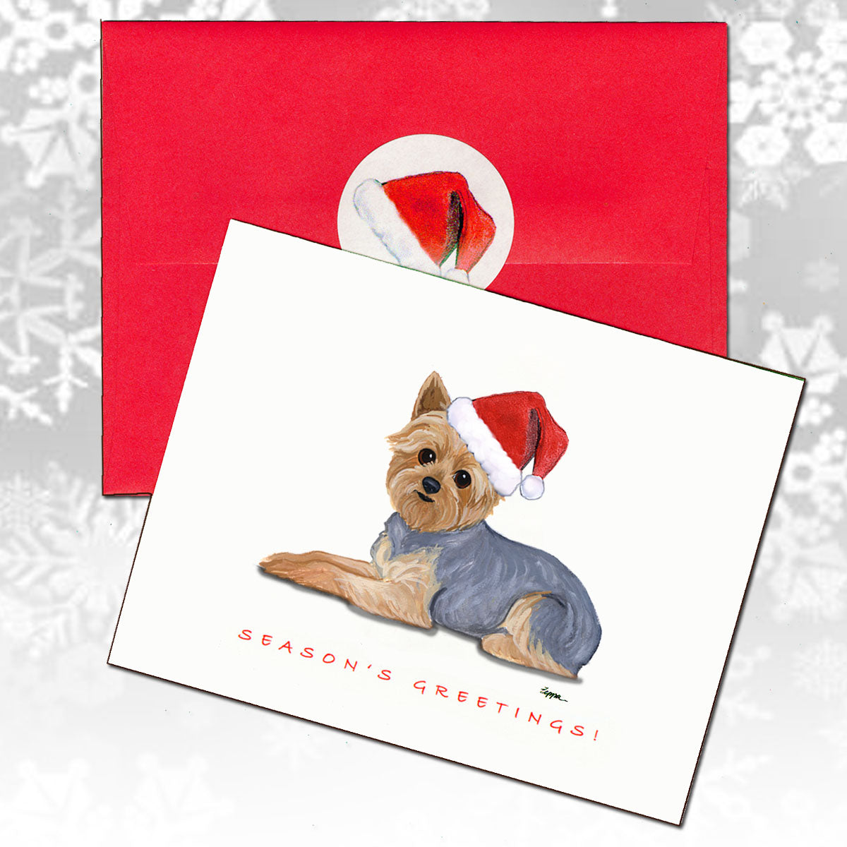 Yorkshire Terrier Christmas Cards