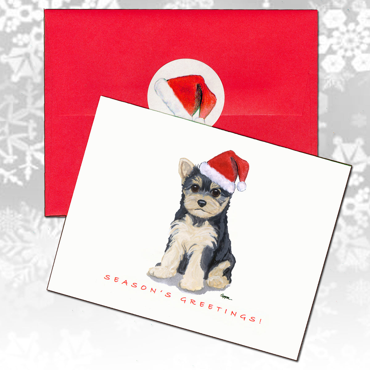 Yorkshire Terrier Christmas Cards