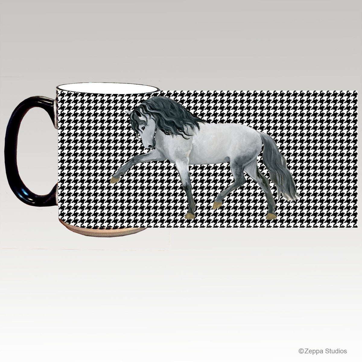 Andalusian Horse Houndzstooth Mug