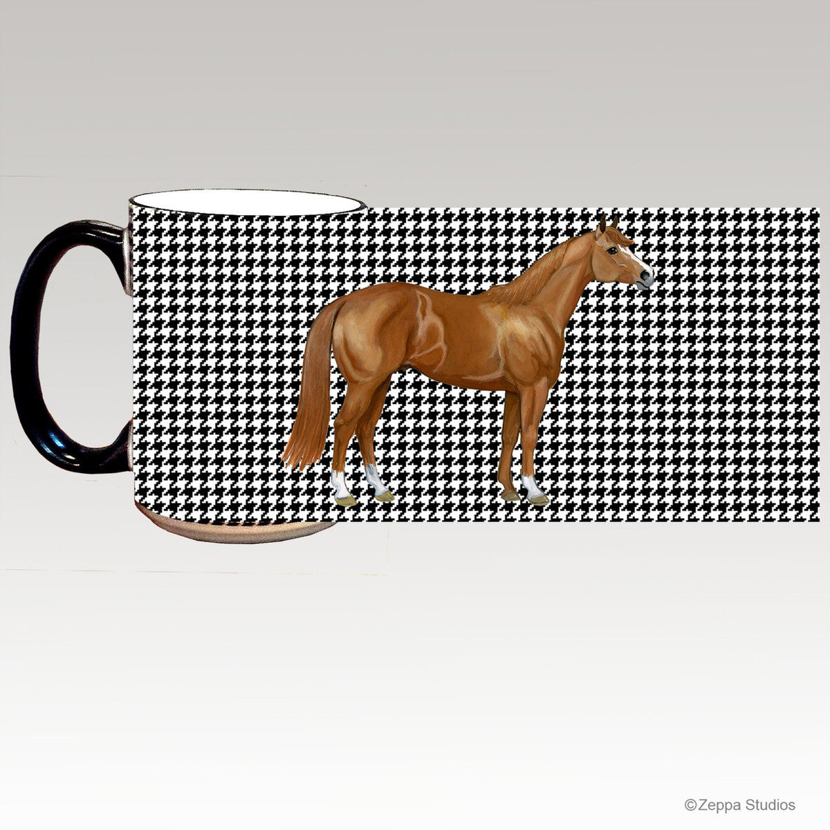 Quarter Horse Houndzstooth Mug