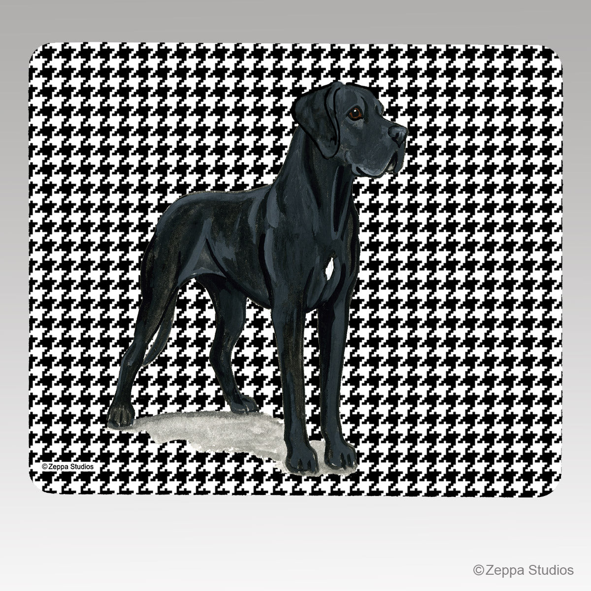 Great Dane Houndstooth Mouse Pad