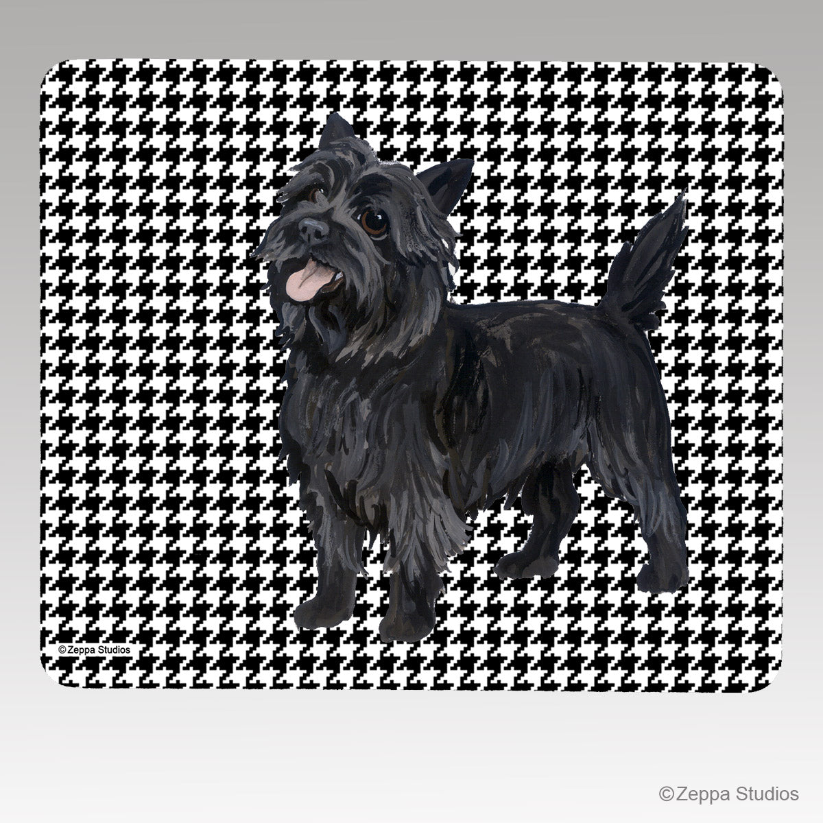 Cairn Terrier Houndstooth Mouse Pad