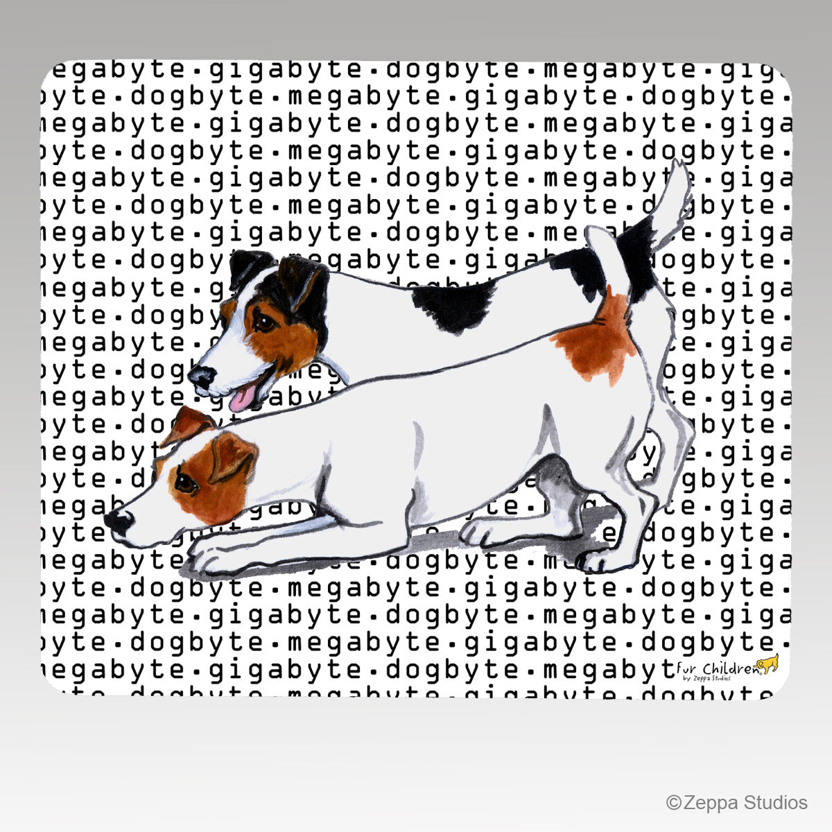Jack Russell Terrier Megabyte Mouse Pad