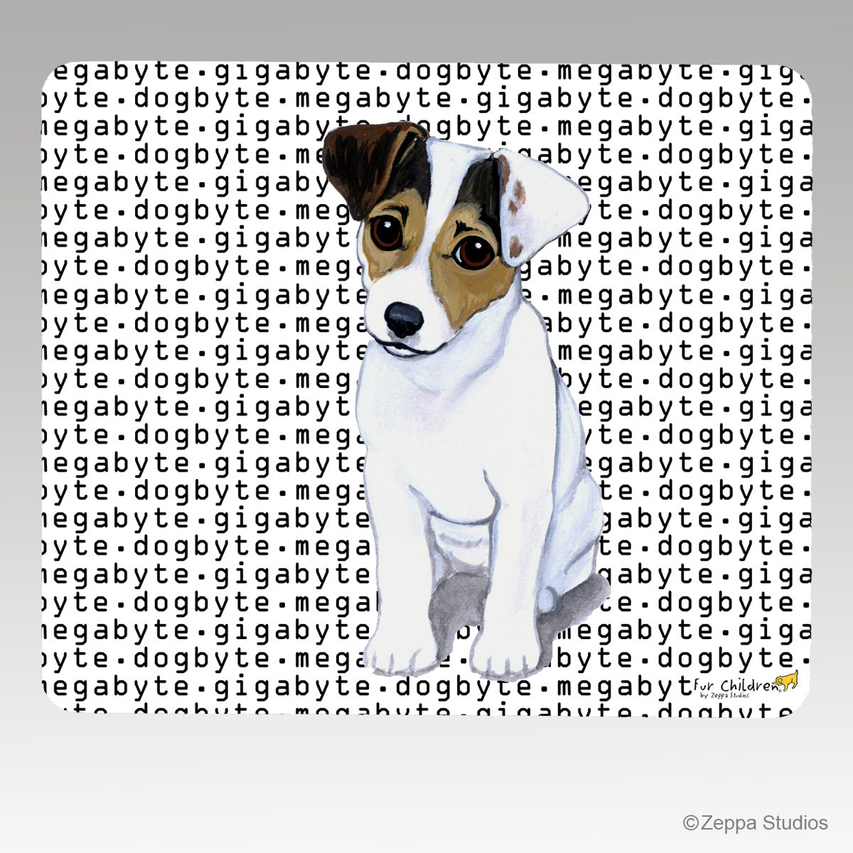 Jack Russell Terrier Megabyte Mouse Pad