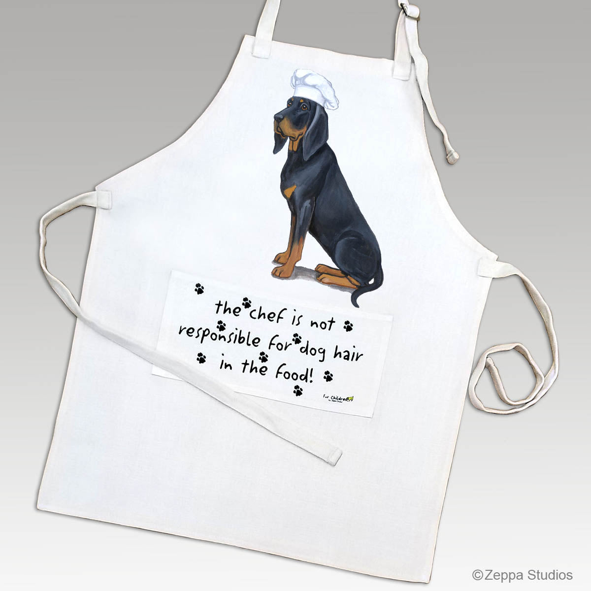 Black and Tan Coonhound Apron