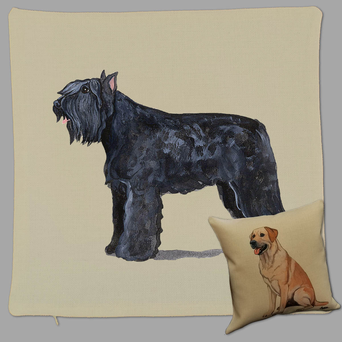 Bouvier Throw Pillow