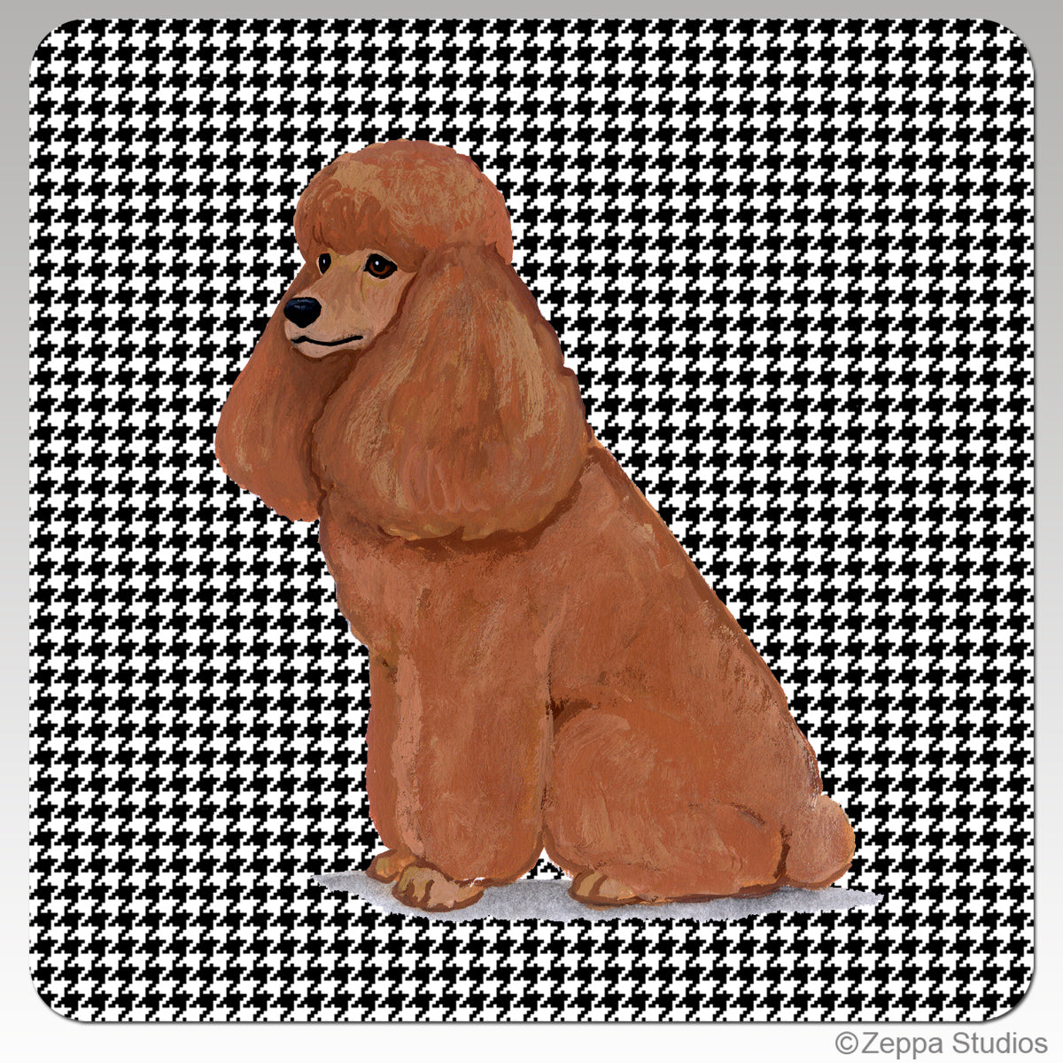 Poodle Houndzstooth Coasters