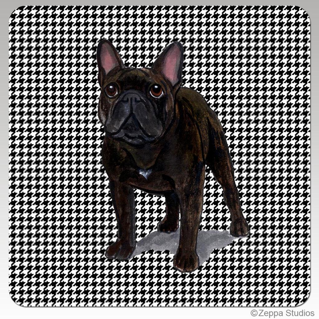 French Bulldog Houndzstooth Coasters – Zeppa Studios