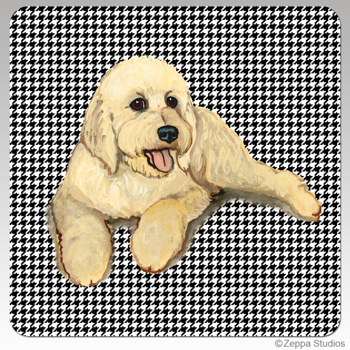 Labradoodle & Golden Doodle Houndzstooth Coasters