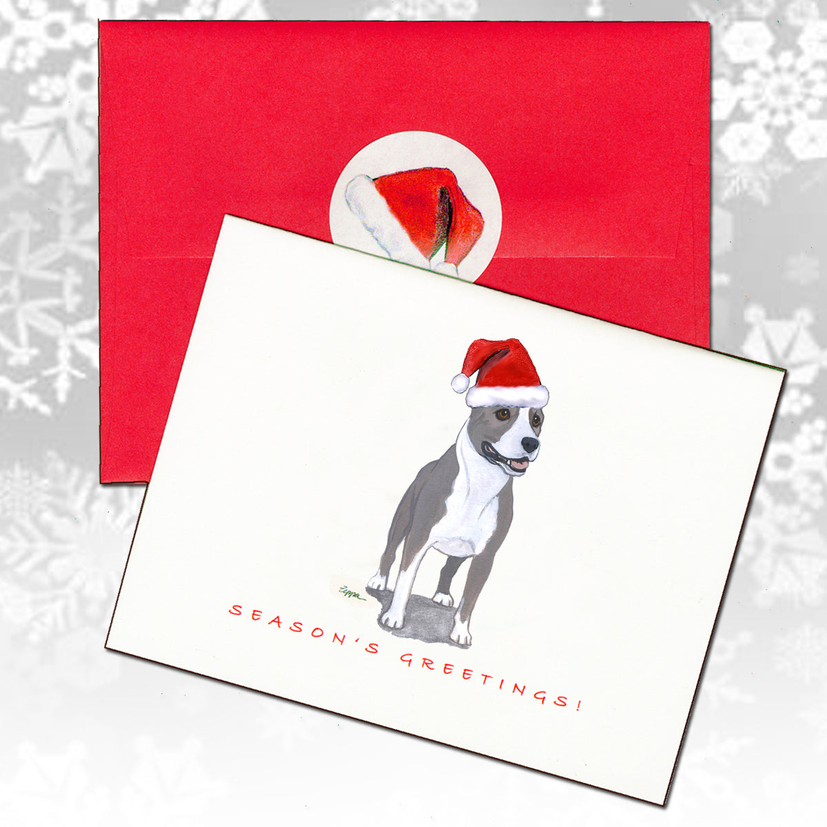 Pit Bull Christmas Cards