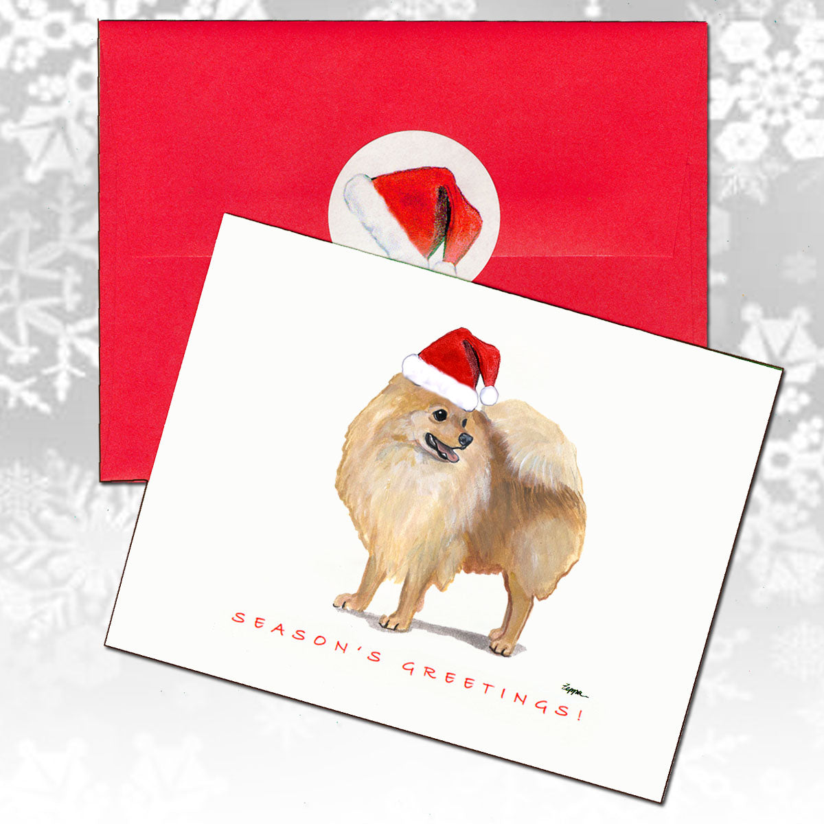 Pomeranian Christmas Cards