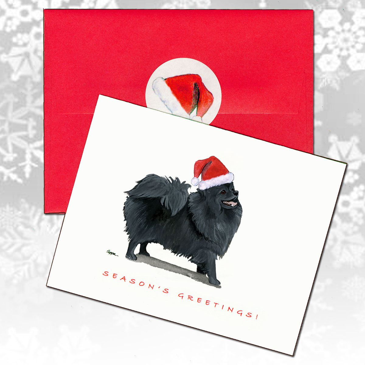 Pomeranian Christmas Cards