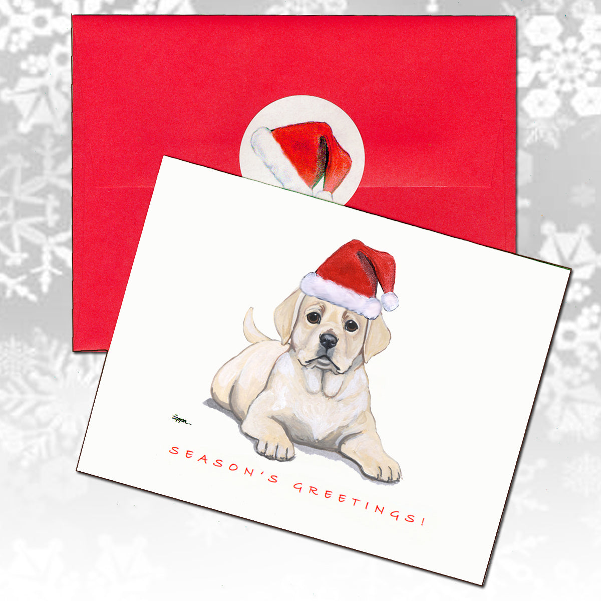 Labrador Retriever, Yellow Christmas Cards