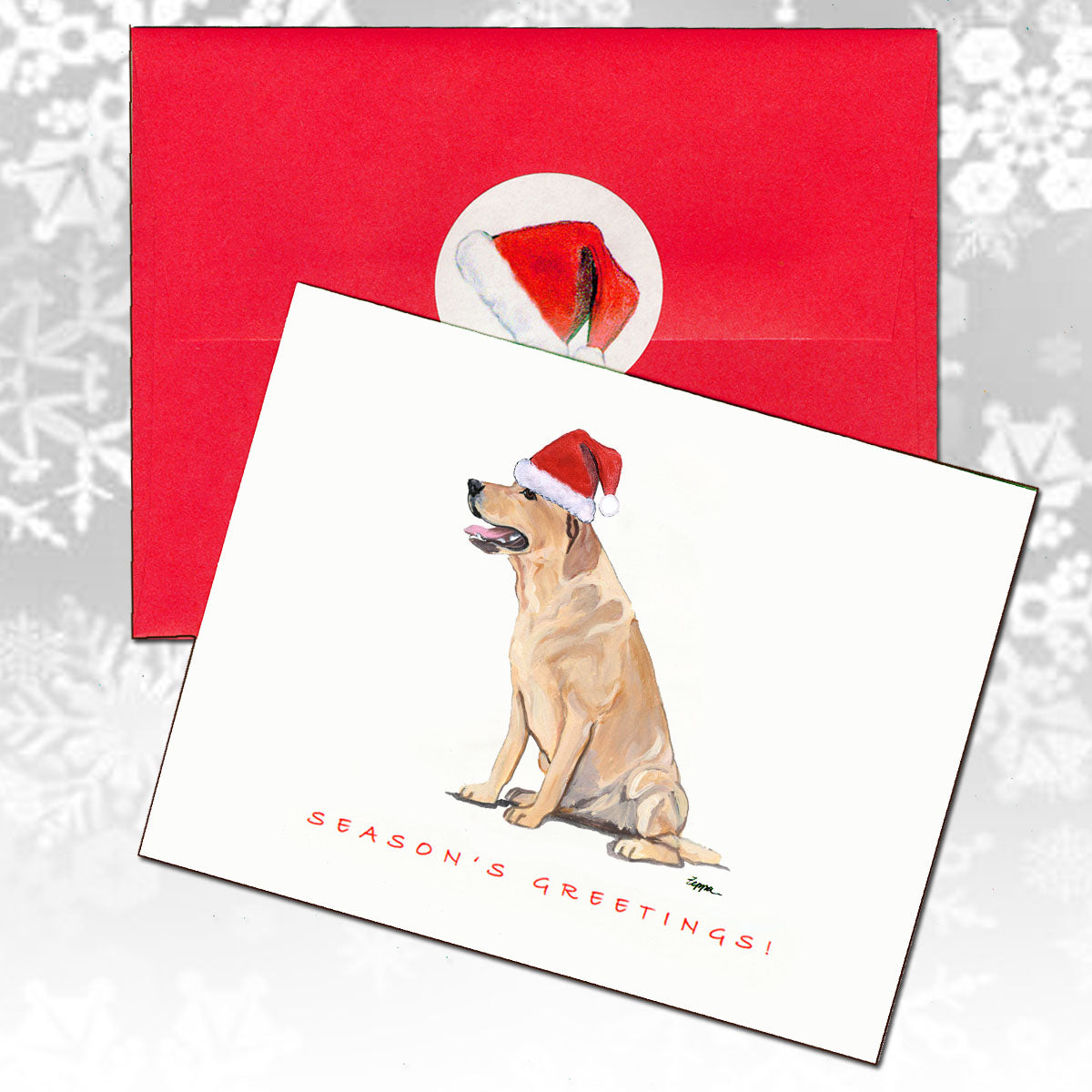 Labrador Retriever, Yellow Christmas Cards