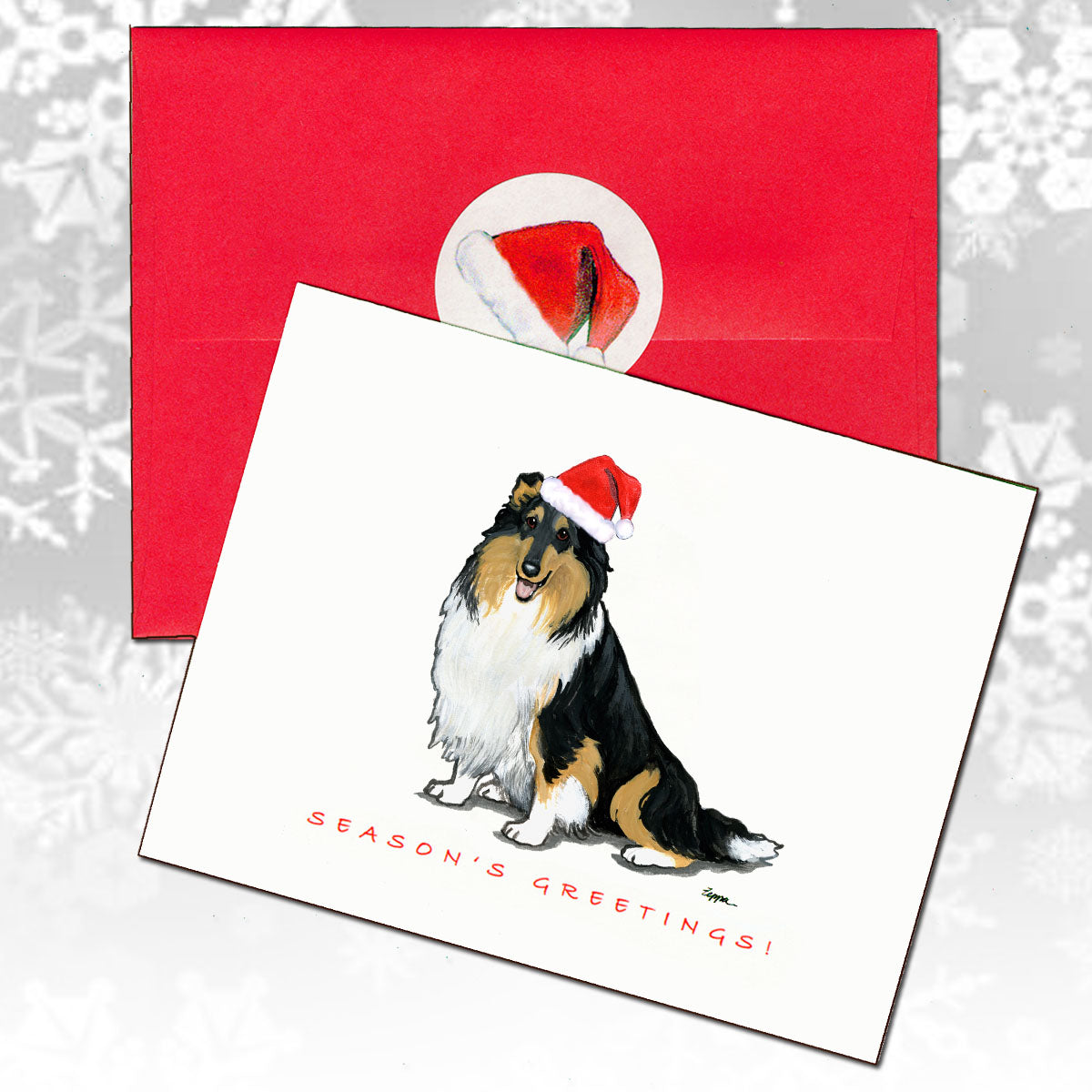 Collie Christmas Cards
