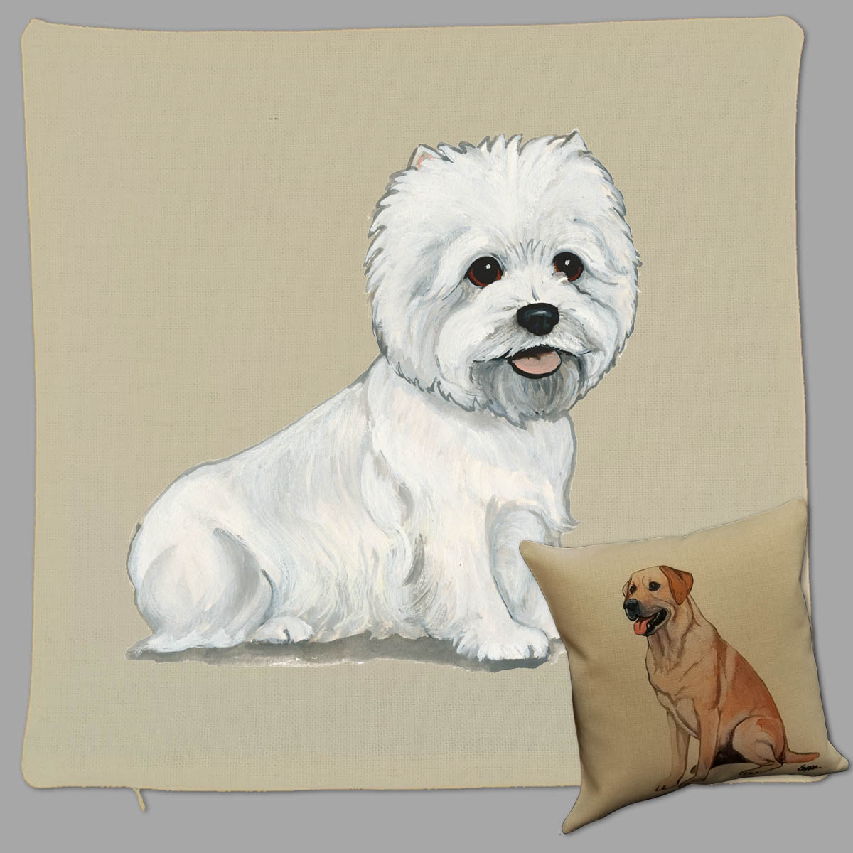 West Highland White Terrier Throw Pillow