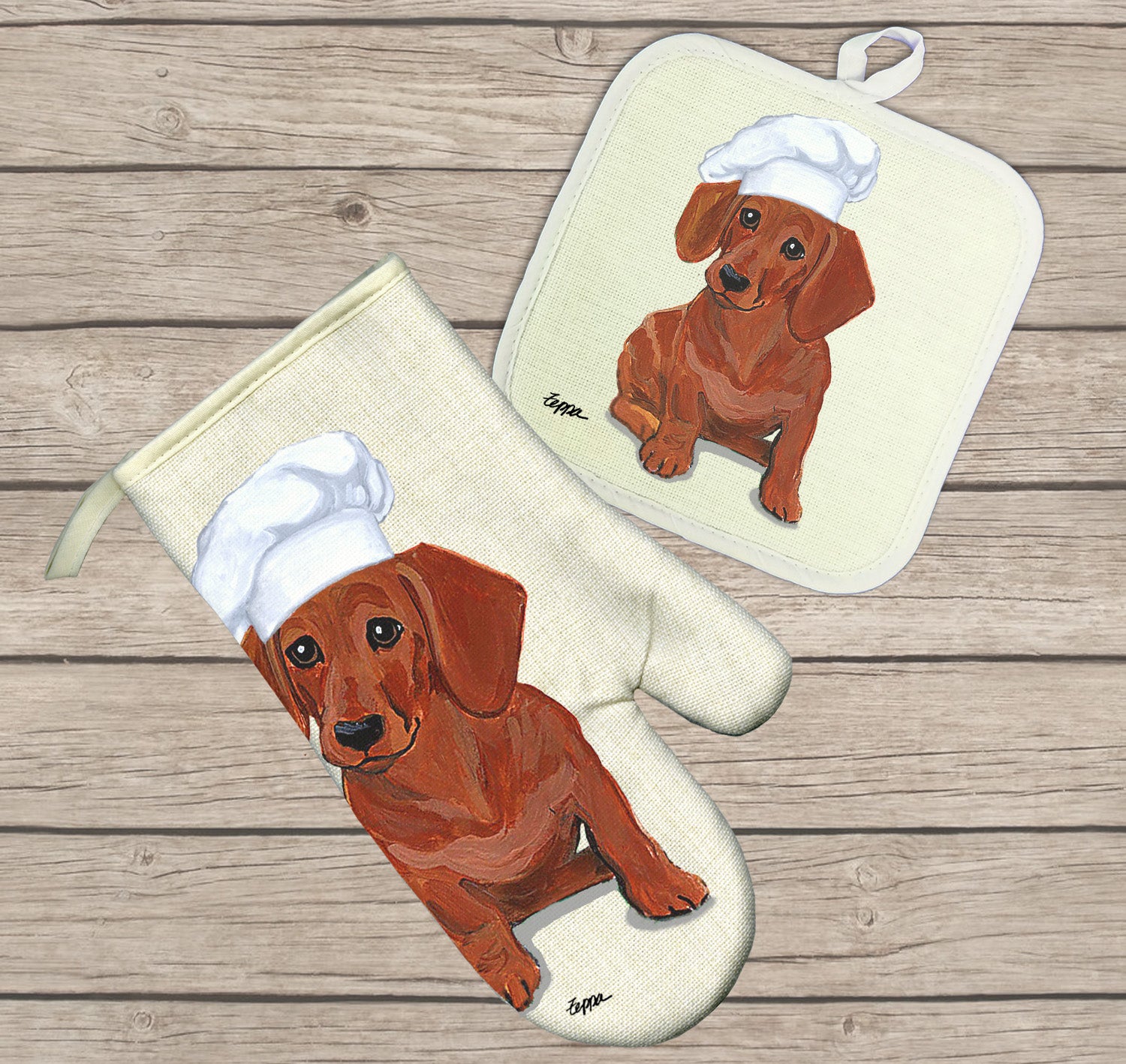 Animal Dachshund Dog Oven Mitts Pot Holders Set Non-Slip Cooking Kitchen  Gloves Washable Heat Resistant Oven Gloves for Microwave BBQ Baking  Grilling 