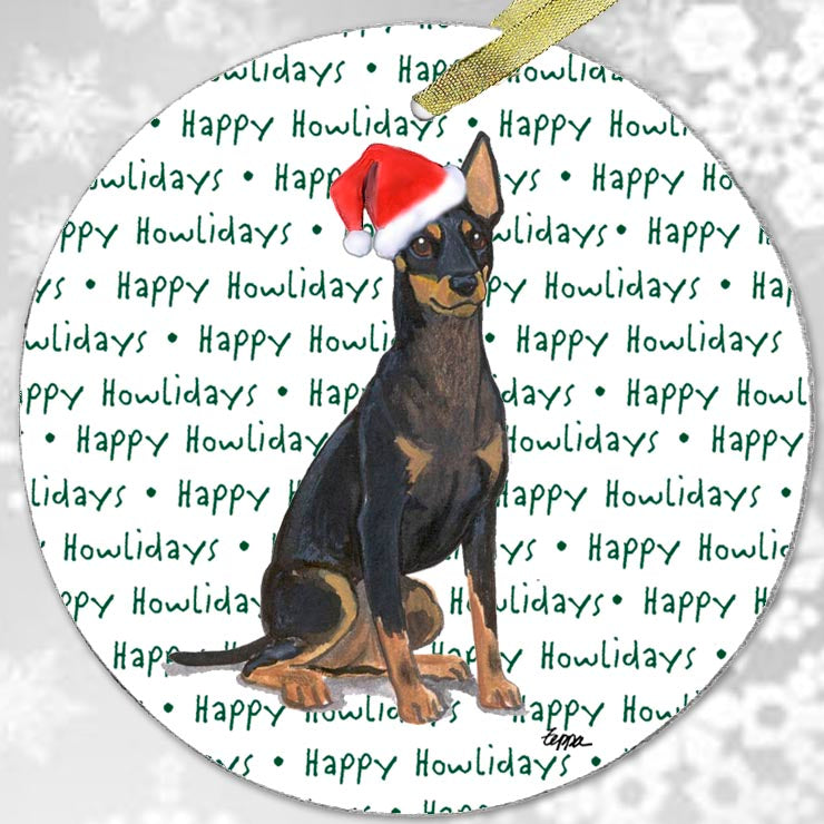 Toy Manchester Terrier Christmas Ornaments