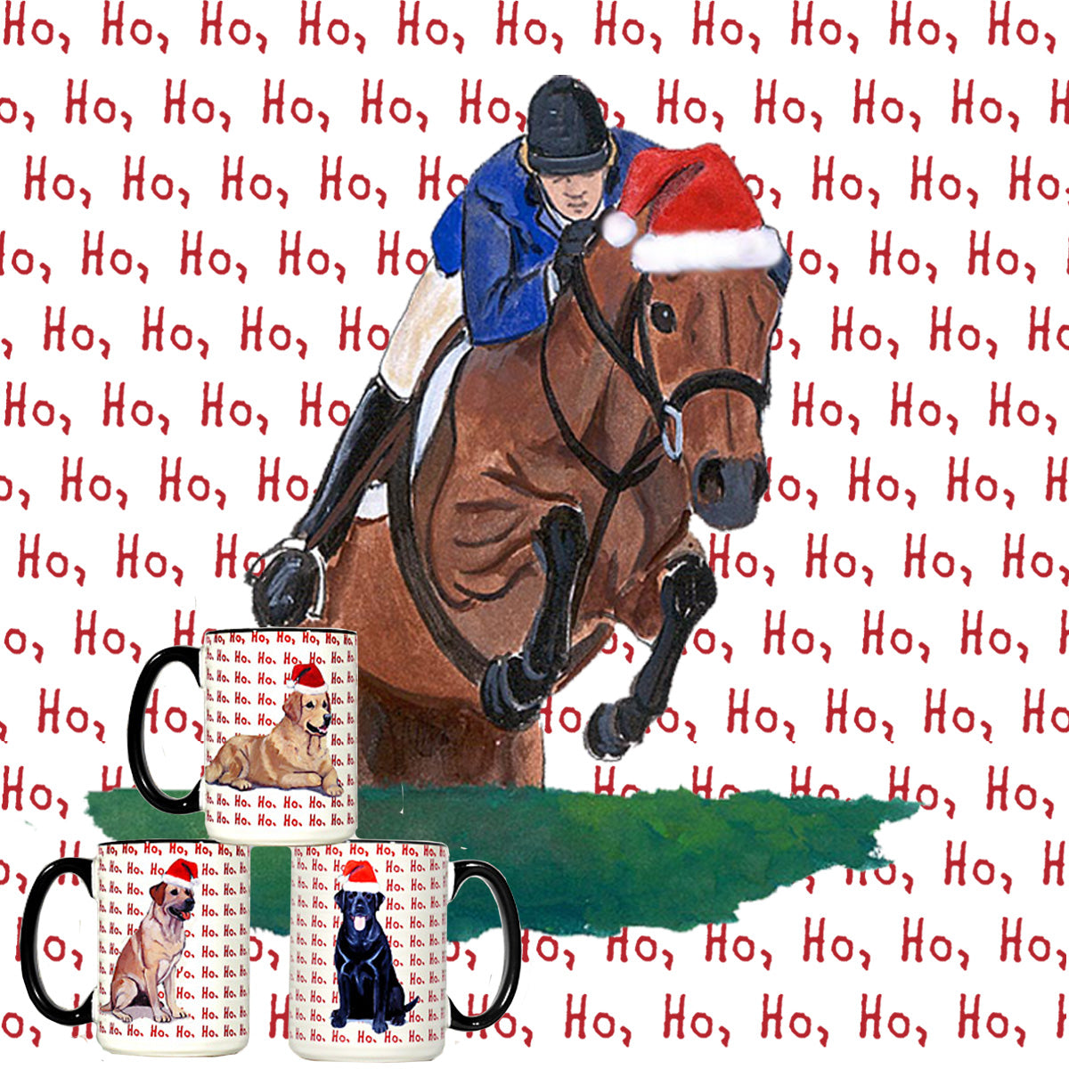 Hunter Jumper Christmas Mugs