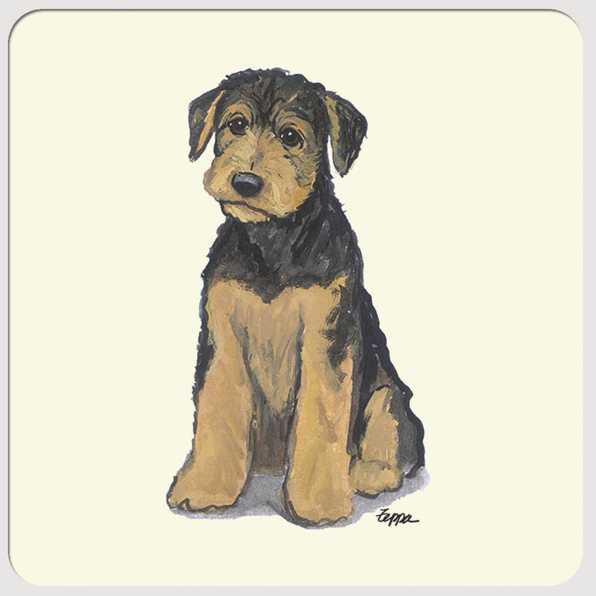 Airedale Puppy Coasters