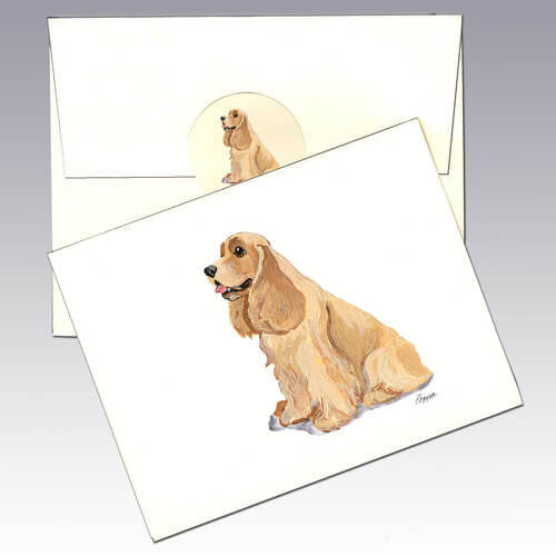 American Cocker Spaniel Note Cards