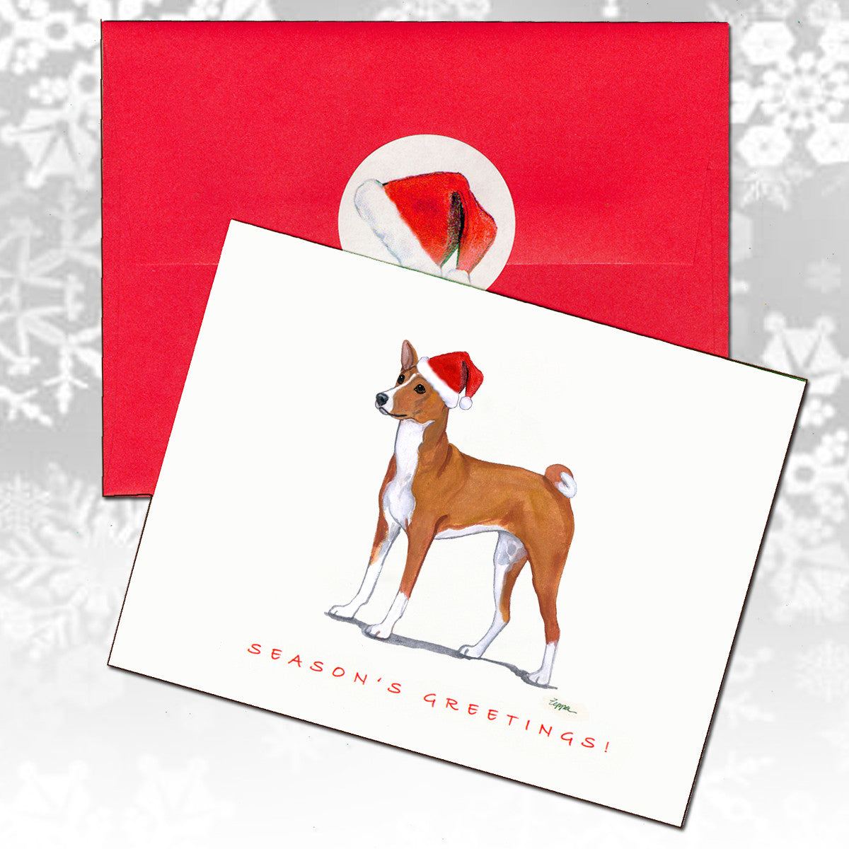 Basenji Christmas Cards