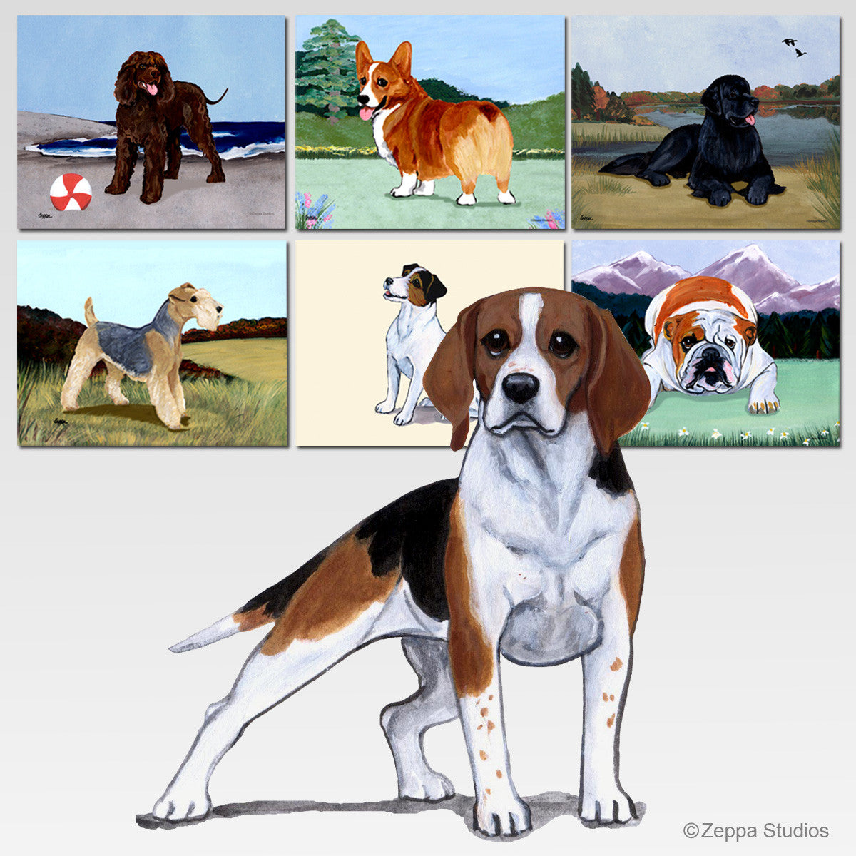 Beagle Scenic Mouse Pads