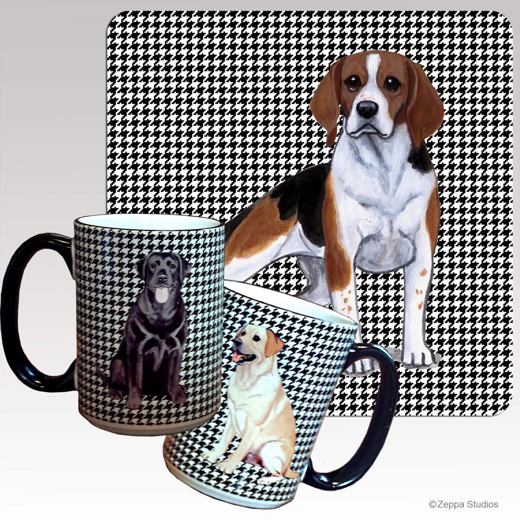 Beagle Houndzstooth Mug