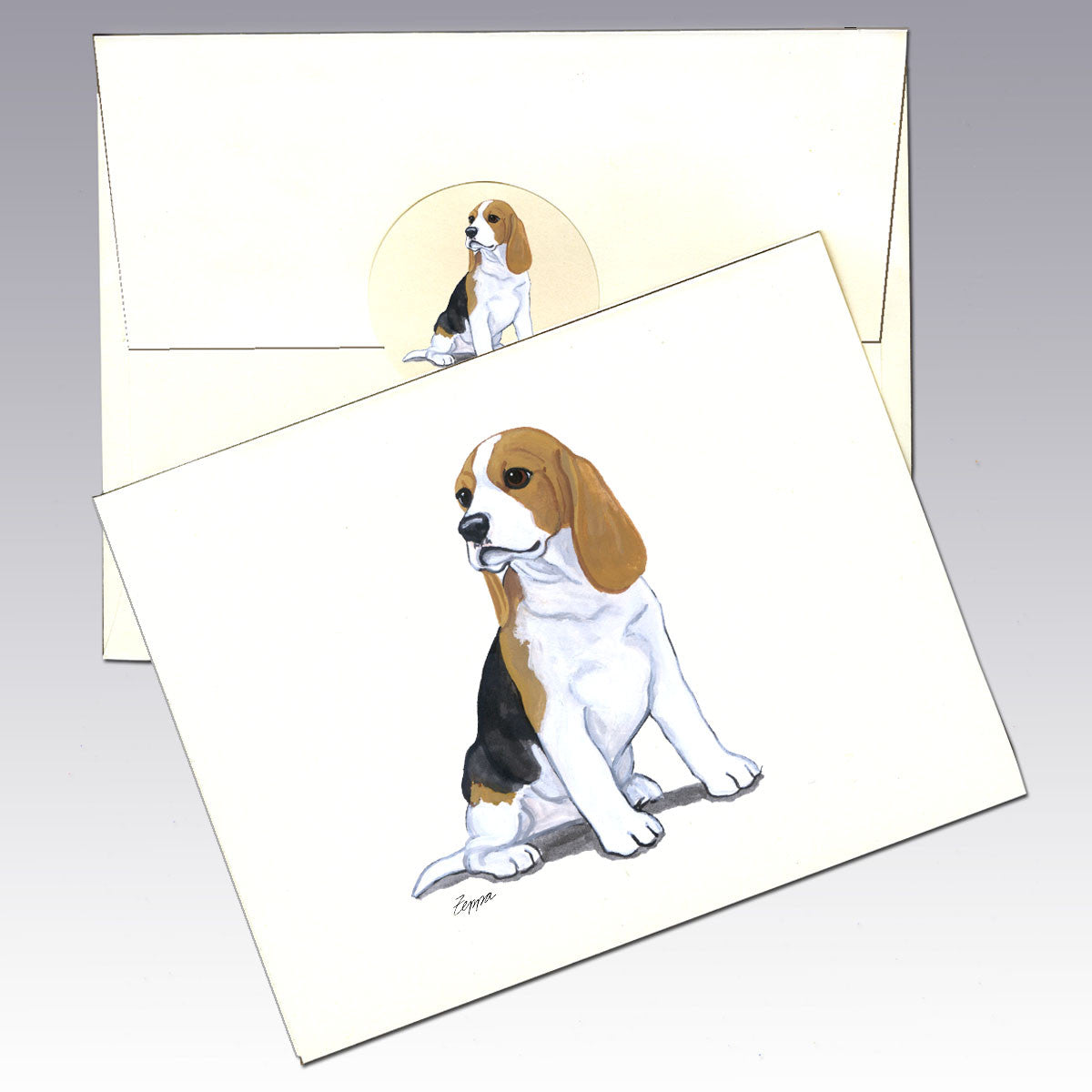 Beagle Puppy Note Cards