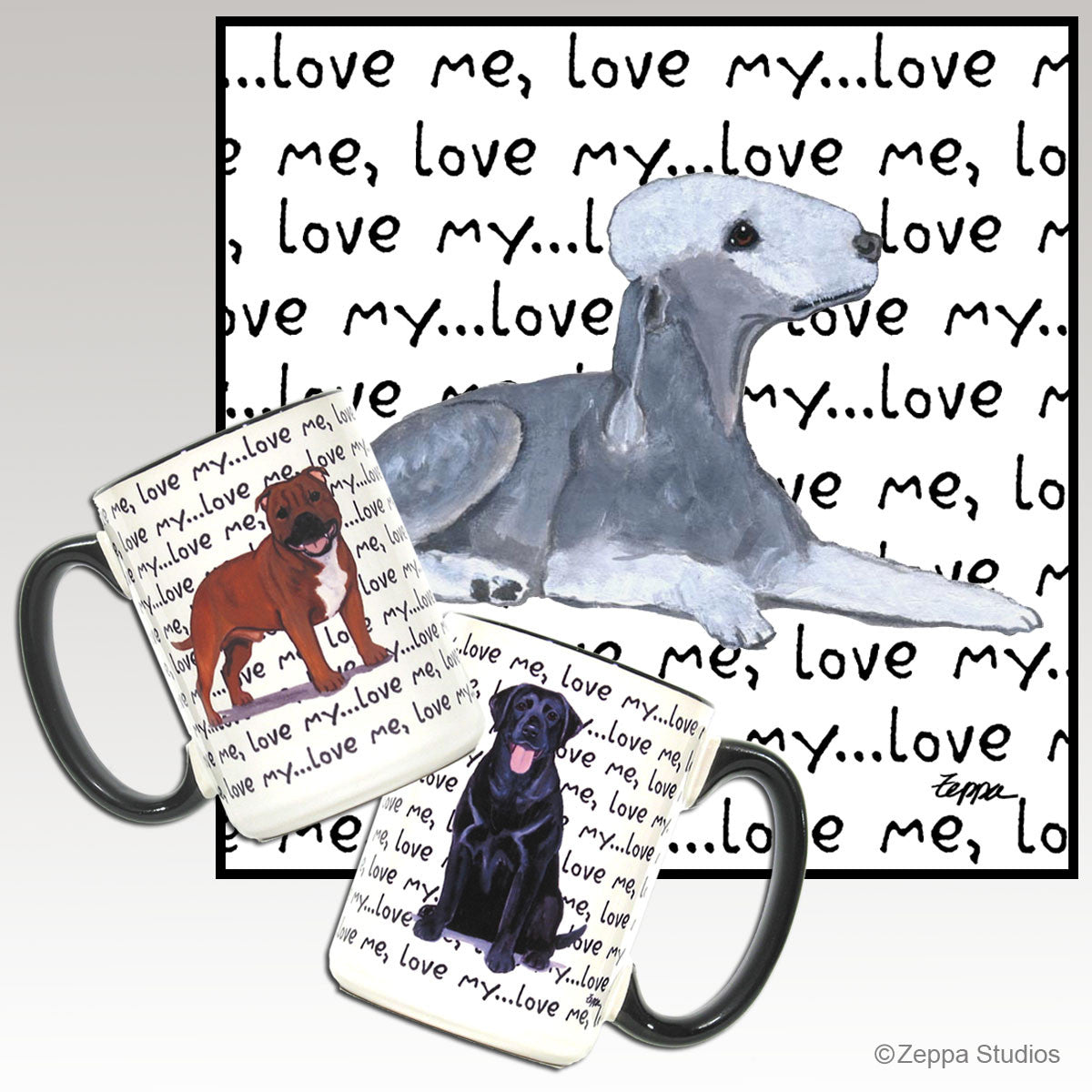 Bedlington Terrier Love Me Mug