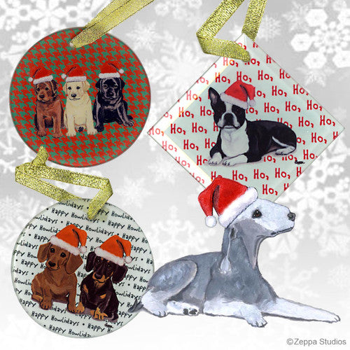 Bedlington Terrier Christmas Ornament