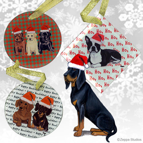 Black and Tan Coonhound Christmas Ornament