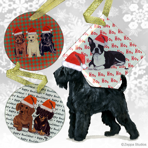 Black Russian Terrier Christmas Ornament