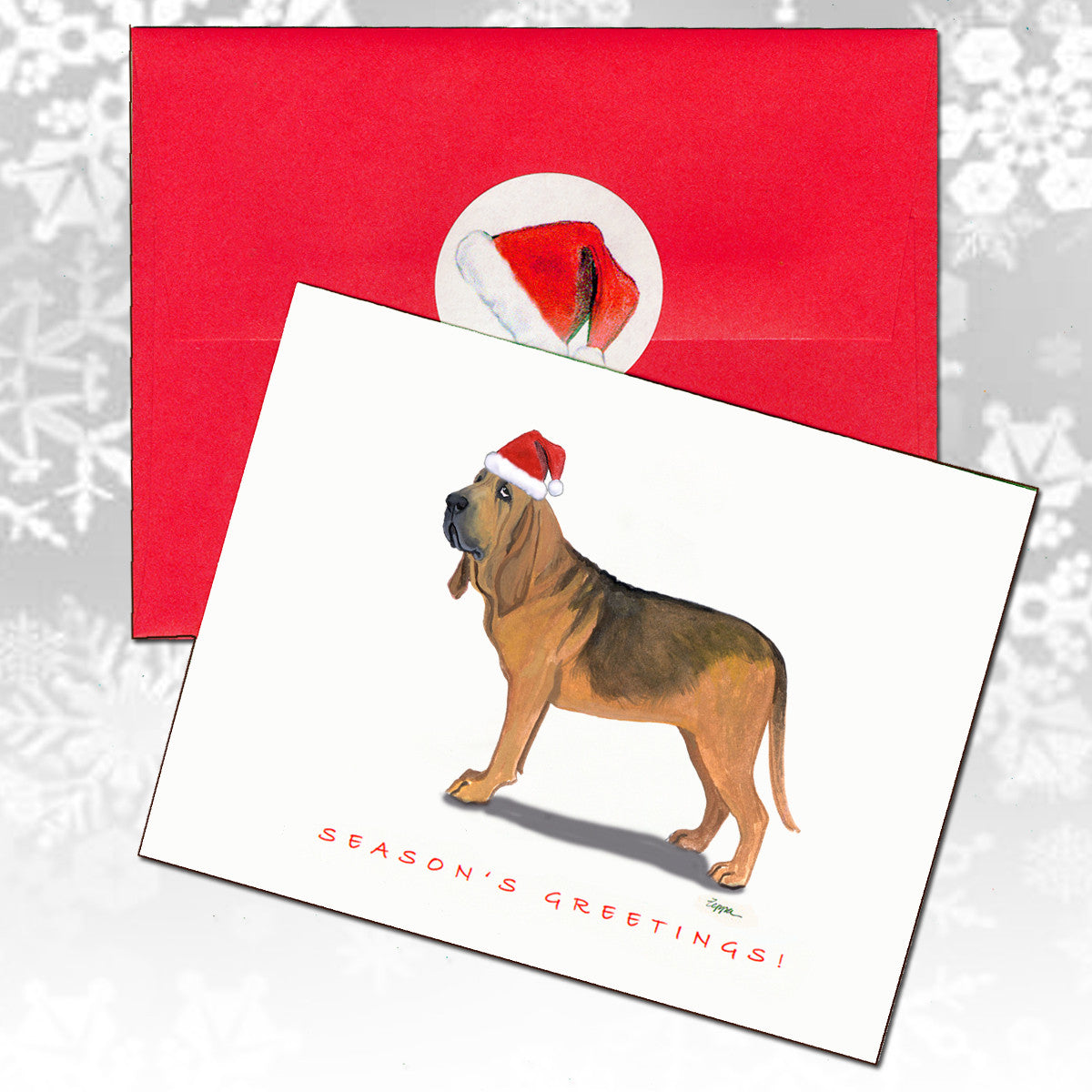Bloodhound Christmas Cards
