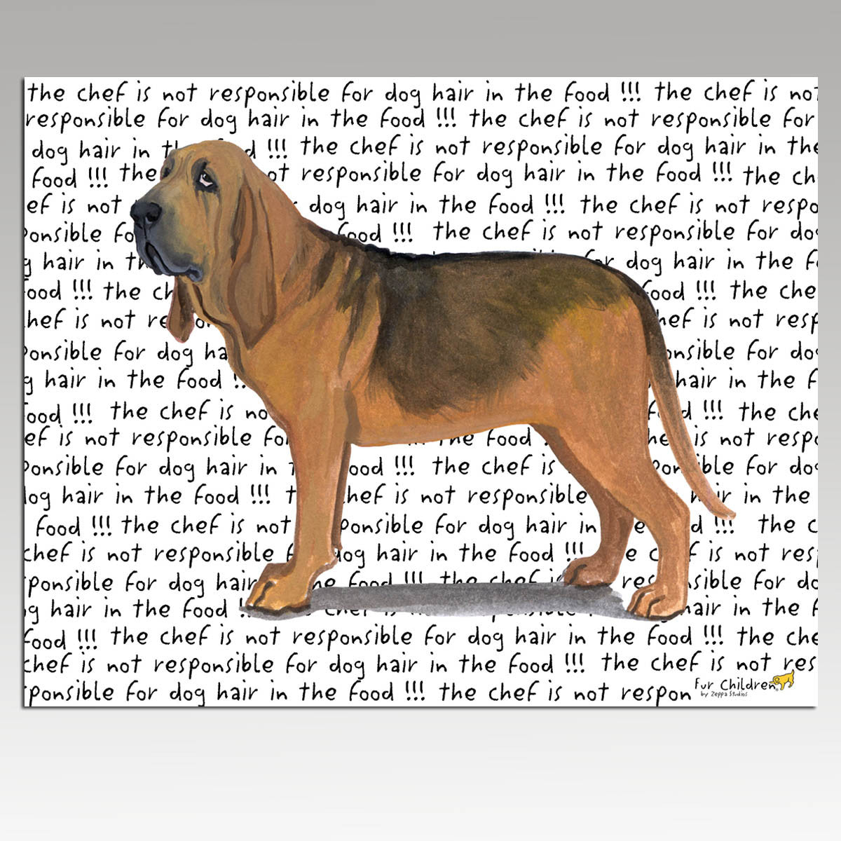 Bloodhound Message Cutting Board - Rectangular