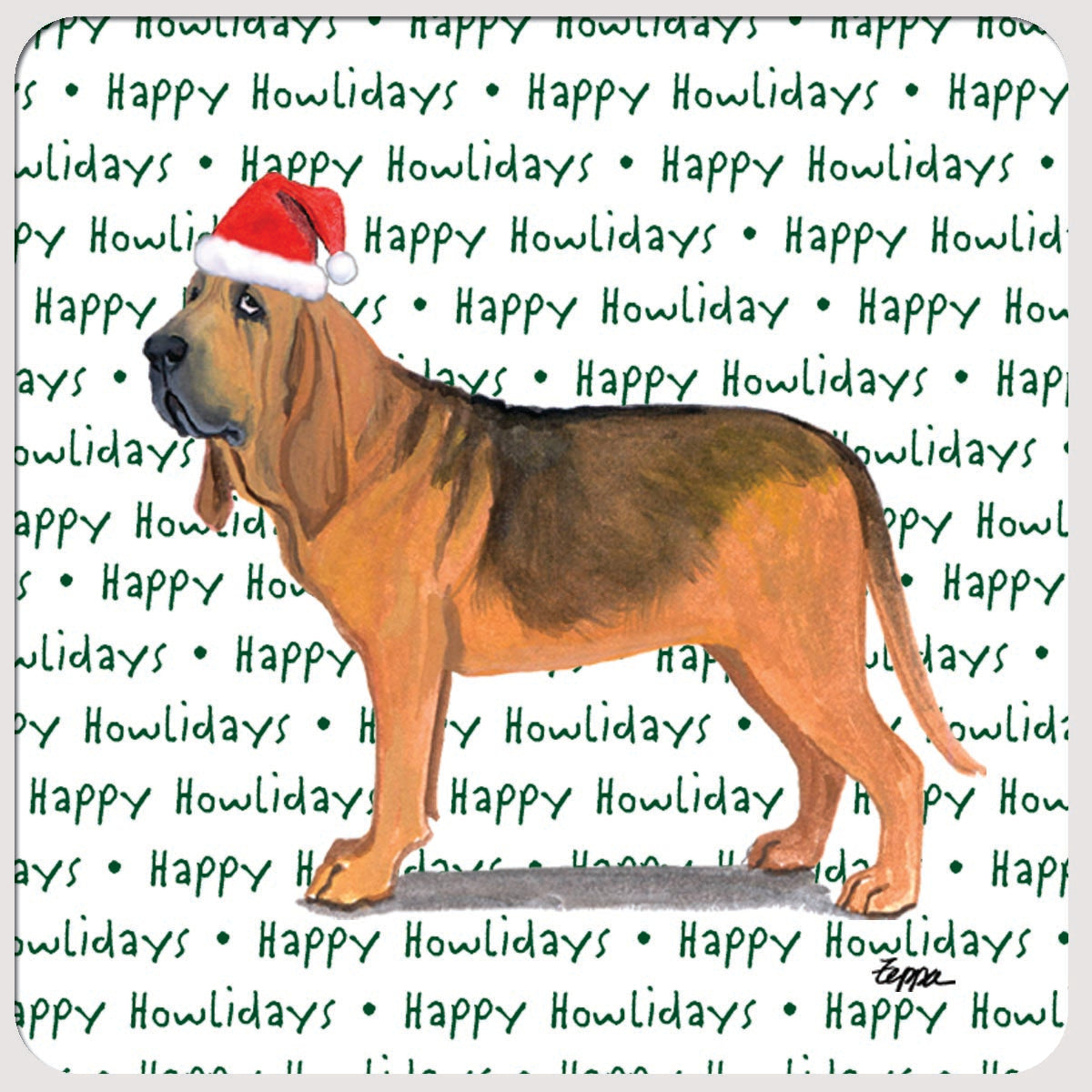Bloodhound Christmas Coasters