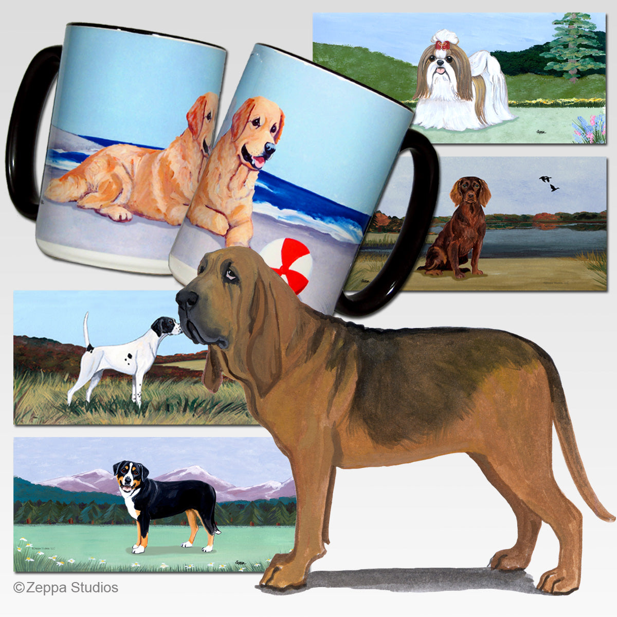Bloodhound Scenic Mug