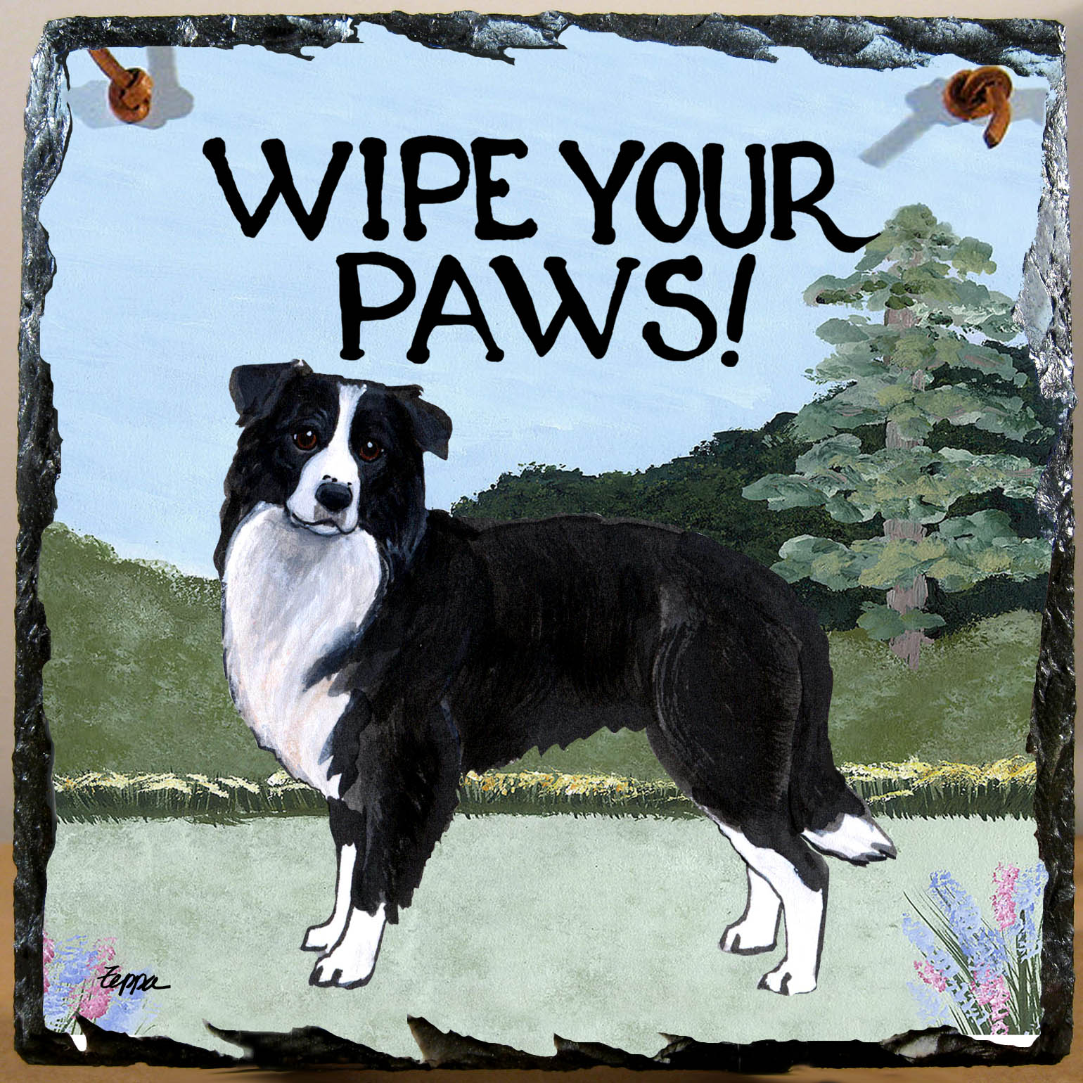 Border Collie Slate Signs