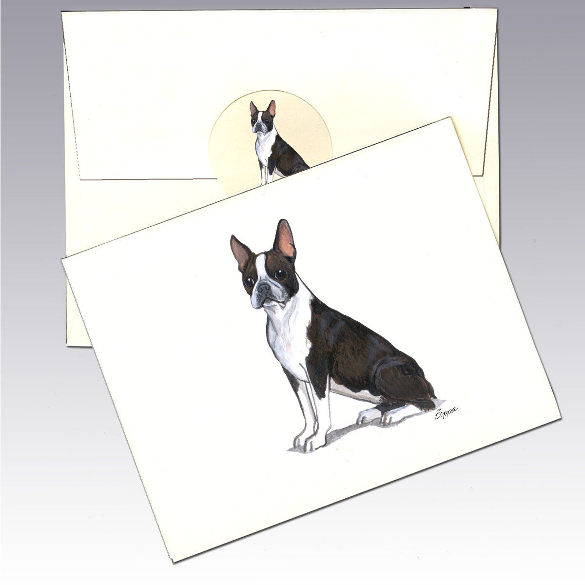Boston Terrier Note Cards