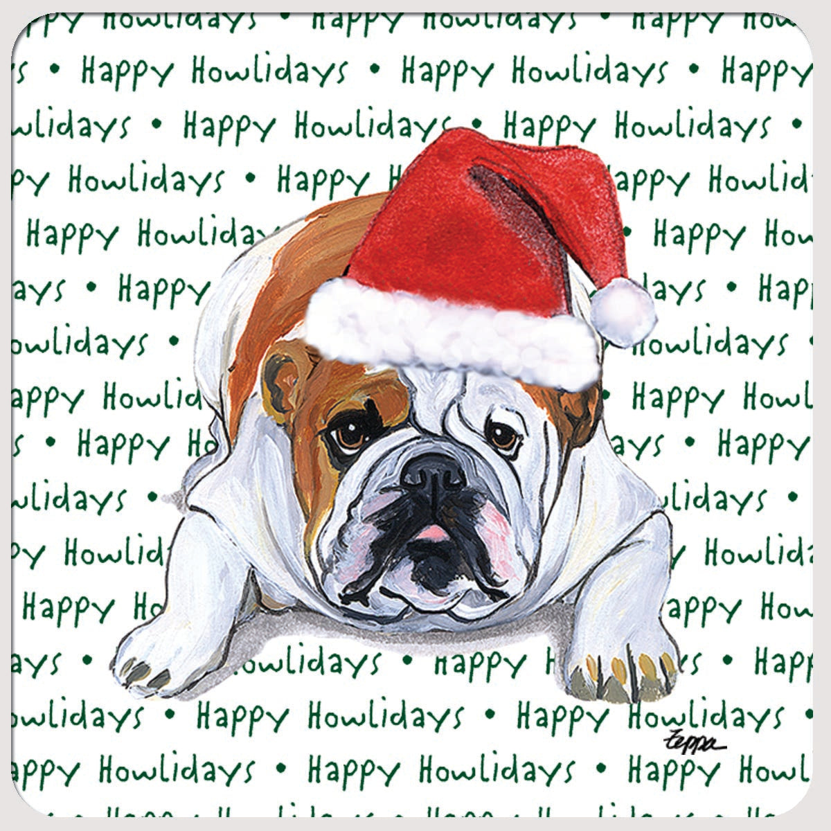 Bulldog Christmas Coasters