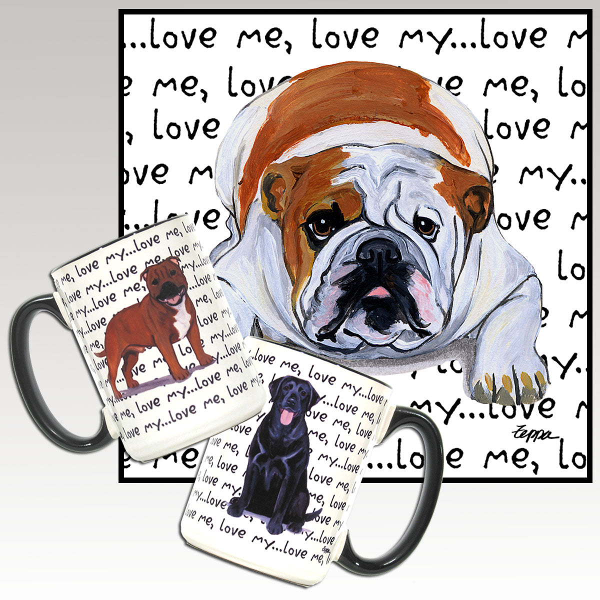 Bulldog Love Me Mug