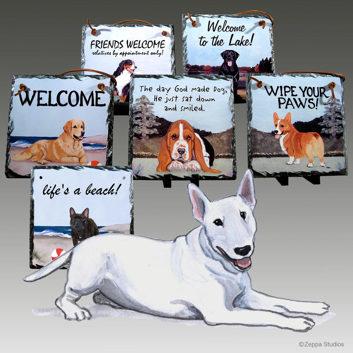 Bull Terrier Slate Signs