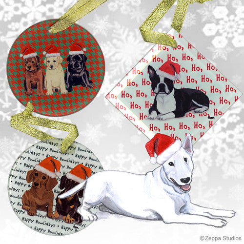 Bull Terrier Christmas Ornament