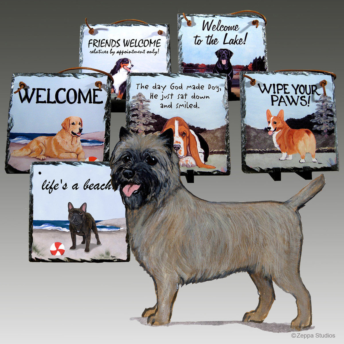 Cairn Terrier Slate Signs