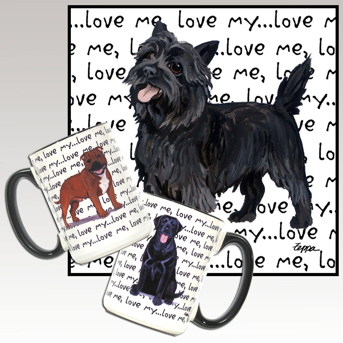 Black Cairn Terrier Love Me Mug
